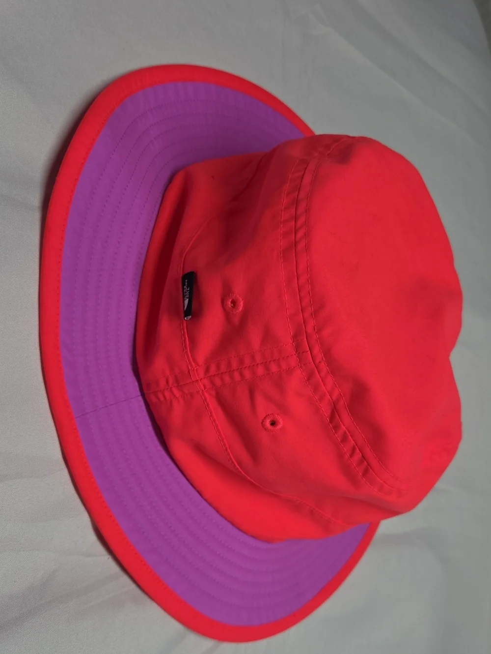 The North Face Red and Purple Bucket Hat
